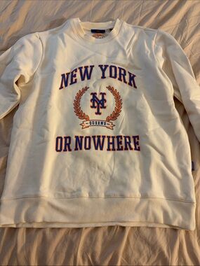 Cream 'New York Or Nowhere' Crewneck Sweatshirt
